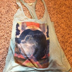 Light blue billa bong tank top